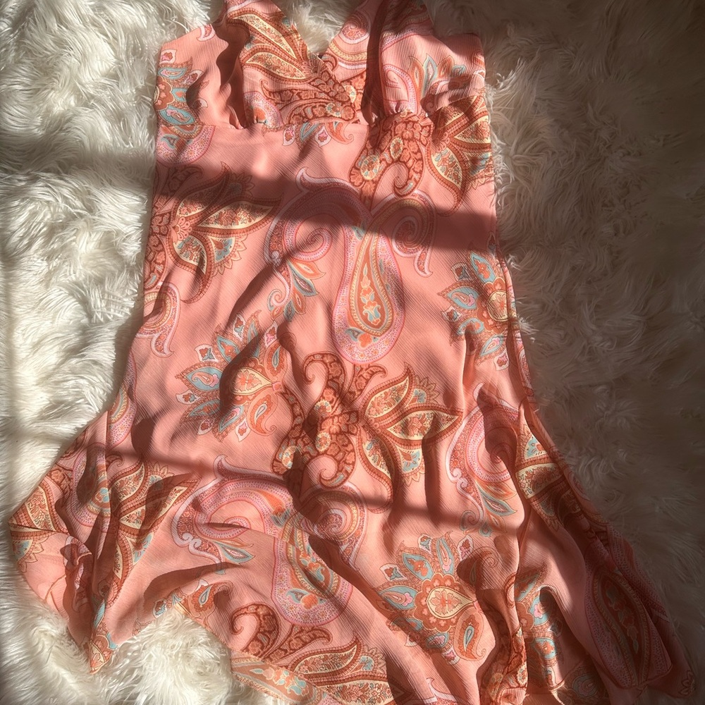 Paisley Print Dress